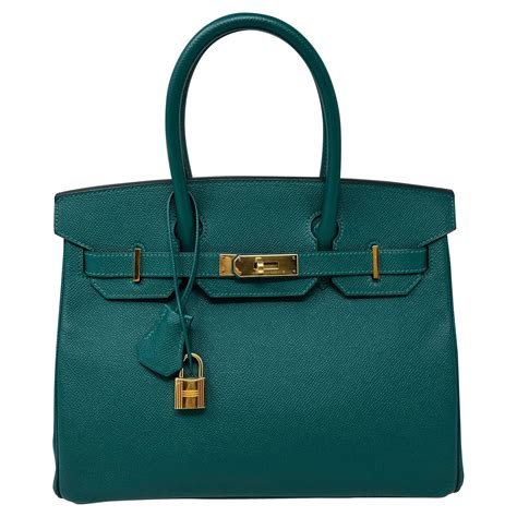 Hermes Malachite Birkin 30 Bag For Sale at 1stDibs